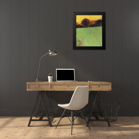 Sundew Black Modern Wood Framed Art Print by Bailey, Paul