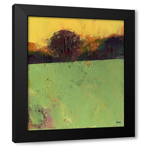 Sundew Black Modern Wood Framed Art Print by Bailey, Paul