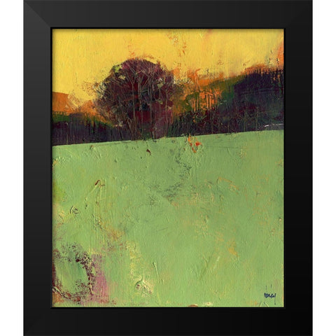 Sundew Black Modern Wood Framed Art Print by Bailey, Paul