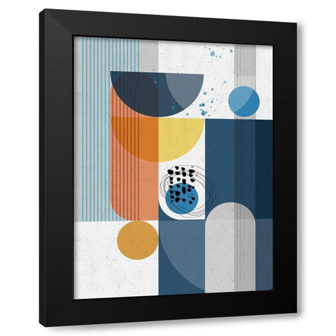 Centurian Black Modern Wood Framed Art Print with Double Matting by Banerjee, Ishita