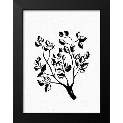 Climb Black Modern Wood Framed Art Print by Banerjee, Ishita