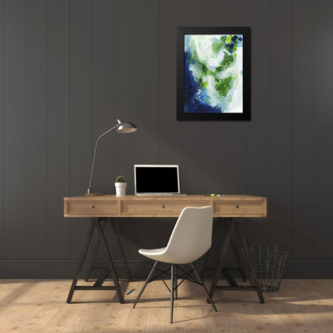 Interlude Black Modern Wood Framed Art Print by Banerjee, Ishita