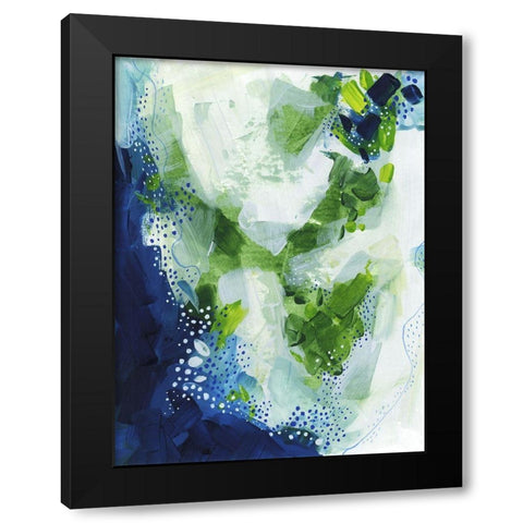 Interlude Black Modern Wood Framed Art Print with Double Matting by Banerjee, Ishita