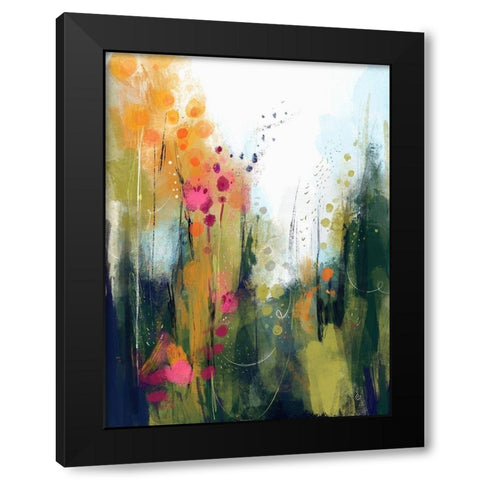 Wildwood Black Modern Wood Framed Art Print with Double Matting by Banerjee, Ishita