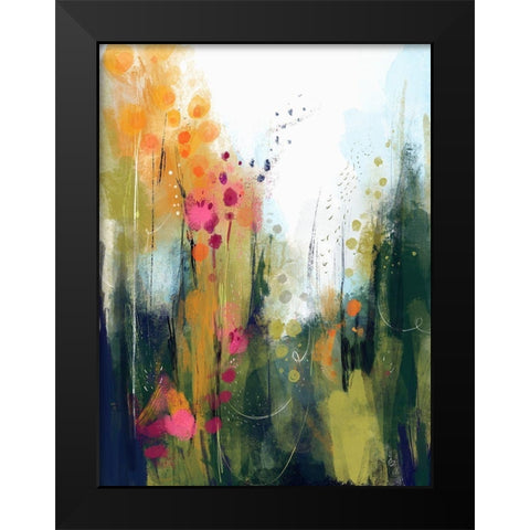 Wildwood Black Modern Wood Framed Art Print by Banerjee, Ishita