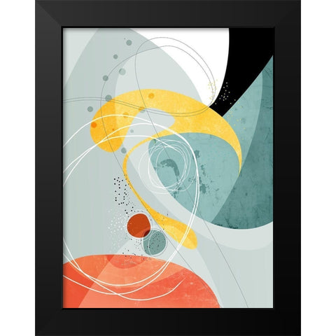 Galactic 02 - Crossings Black Modern Wood Framed Art Print by Banerjee, Ishita