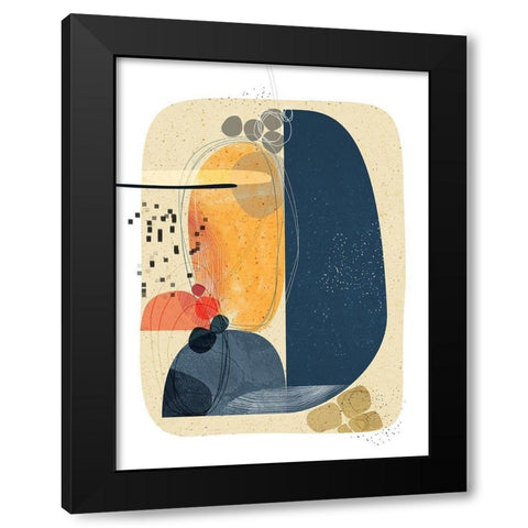 Grounded Black Modern Wood Framed Art Print by Banerjee, Ishita