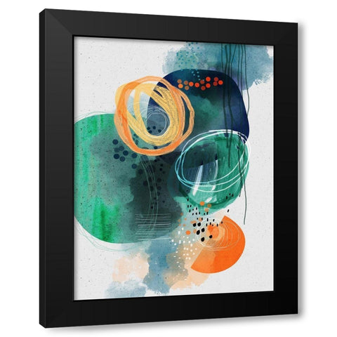 Luna Black Modern Wood Framed Art Print by Banerjee, Ishita