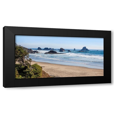 West Coast Getaway Black Modern Wood Framed Art Print by Broom, Michael