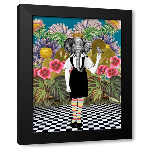 Jungle Passes Black Modern Wood Framed Art Print by Brothers, Erika C.