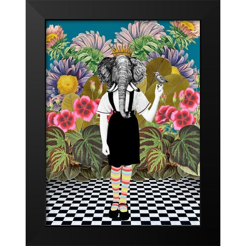 Jungle Passes Black Modern Wood Framed Art Print by Brothers, Erika C.