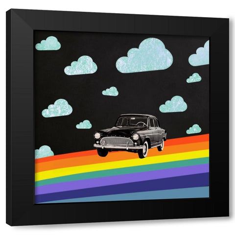 Take Me Anywhere Black Modern Wood Framed Art Print by Brothers, Erika C.