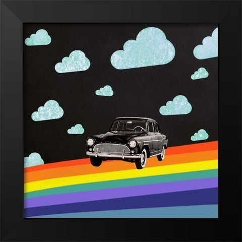 Take Me Anywhere Black Modern Wood Framed Art Print by Brothers, Erika C.