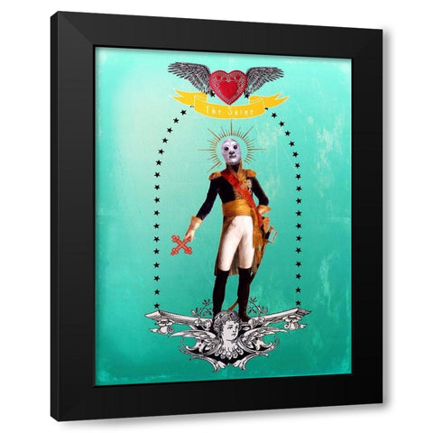 The Saint Black Modern Wood Framed Art Print with Double Matting by Brothers, Erika C.