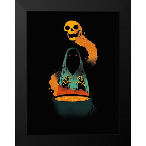 Conjure Black Modern Wood Framed Art Print by Buxton, Michael