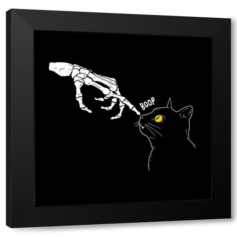 Spooky Boop Black Modern Wood Framed Art Print by Buxton, Michael