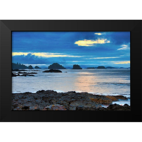 Island at Sunrise Black Modern Wood Framed Art Print by Burdick, Chuck