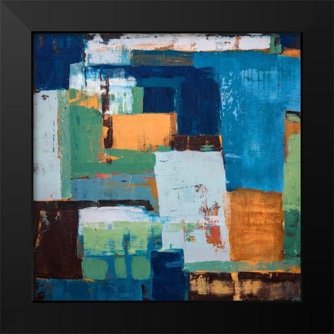 A La Ferme Black Modern Wood Framed Art Print by Balbinot, Brigitte