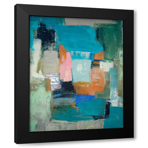 Andiamo aTorretta Black Modern Wood Framed Art Print with Double Matting by Balbinot, Brigitte