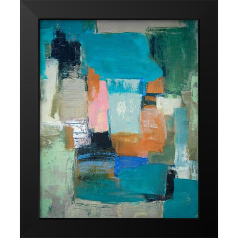 Andiamo aTorretta Black Modern Wood Framed Art Print by Balbinot, Brigitte