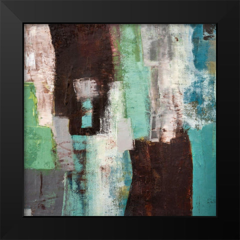 Wabisabi Black Modern Wood Framed Art Print by Balbinot, Brigitte