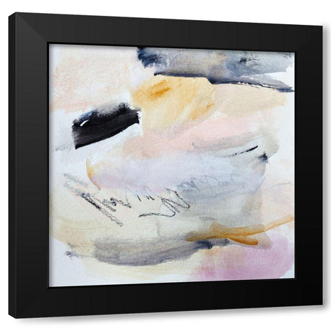 Gestures No. 1 Black Modern Wood Framed Art Print by Bainbridge, Hope