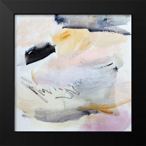 Gestures No. 1 Black Modern Wood Framed Art Print by Bainbridge, Hope