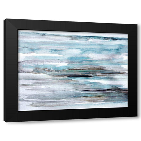 Nordic Skies Black Modern Wood Framed Art Print with Double Matting by Bainbridge, Hope