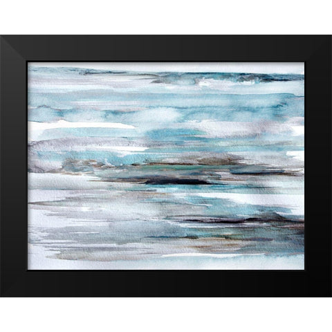 Nordic Skies Black Modern Wood Framed Art Print by Bainbridge, Hope