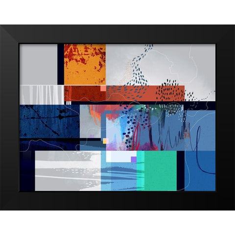 Lake Lagoon Black Modern Wood Framed Art Print by Banerjee, Ishita