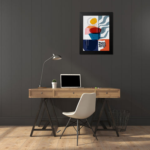 Planted Black Modern Wood Framed Art Print by Banerjee, Ishita