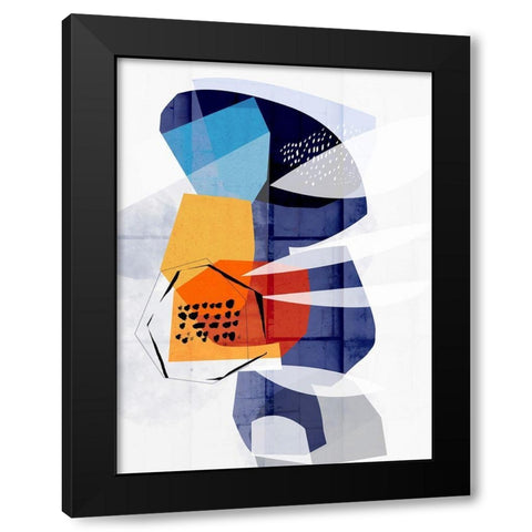 Stratas Black Modern Wood Framed Art Print with Double Matting by Banerjee, Ishita