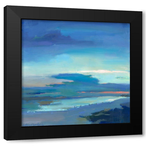 Henderson Sunset Black Modern Wood Framed Art Print with Double Matting by Broaderick, Kathleen