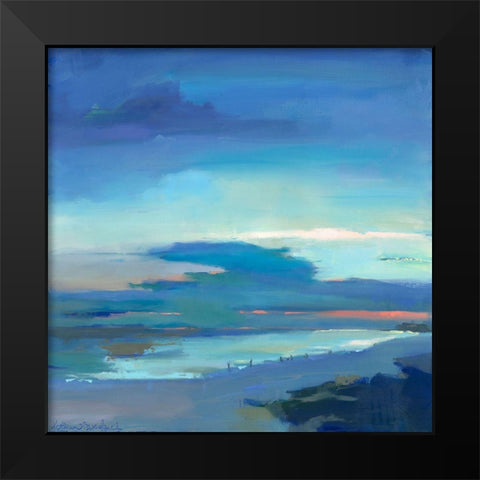 Henderson Sunset Black Modern Wood Framed Art Print by Broaderick, Kathleen