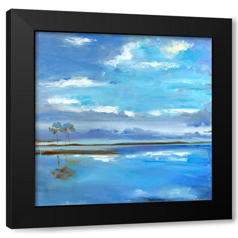 Missys View Black Modern Wood Framed Art Print by Broaderick, Kathleen