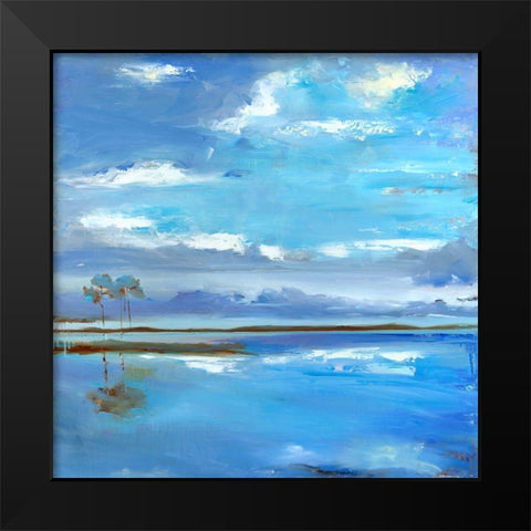 Missys View Black Modern Wood Framed Art Print by Broaderick, Kathleen