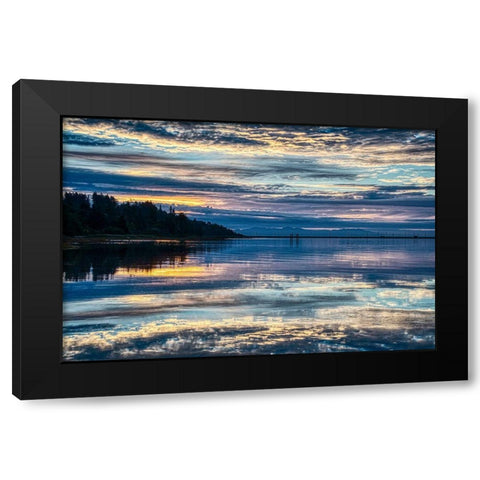 Lavender Morning Black Modern Wood Framed Art Print by Burdick, Chuck