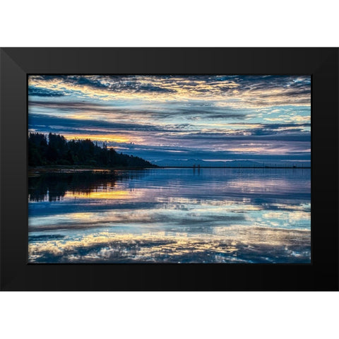 Lavender Morning Black Modern Wood Framed Art Print by Burdick, Chuck