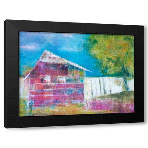 Checker Samâ€™s Place Black Modern Wood Framed Art Print by Beer, Pamela K.
