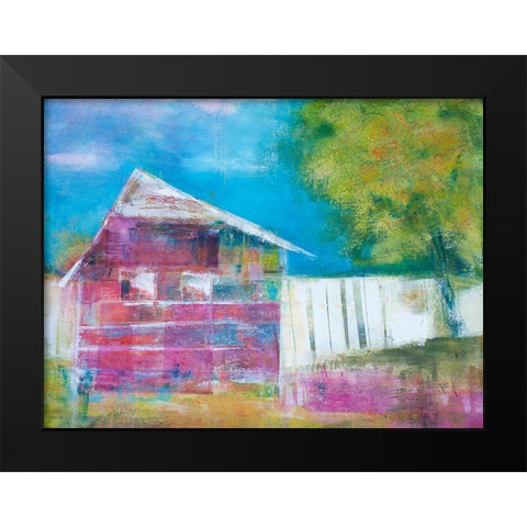 Checker Samâ€™s Place Black Modern Wood Framed Art Print by Beer, Pamela K.