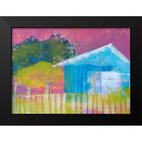 Sunday Afternoon Black Modern Wood Framed Art Print by Beer, Pamela K.