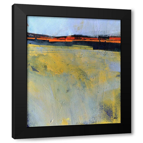 Ground Mist Black Modern Wood Framed Art Print by Bailey, Paul