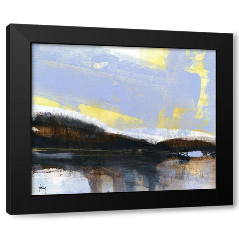 Umber Lake Black Modern Wood Framed Art Print by Bailey, Paul