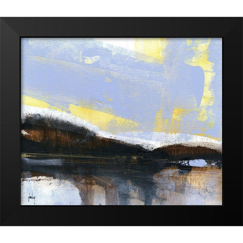 Umber Lake Black Modern Wood Framed Art Print by Bailey, Paul