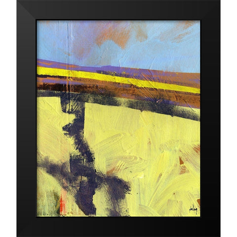 Upland Two Black Modern Wood Framed Art Print by Bailey, Paul