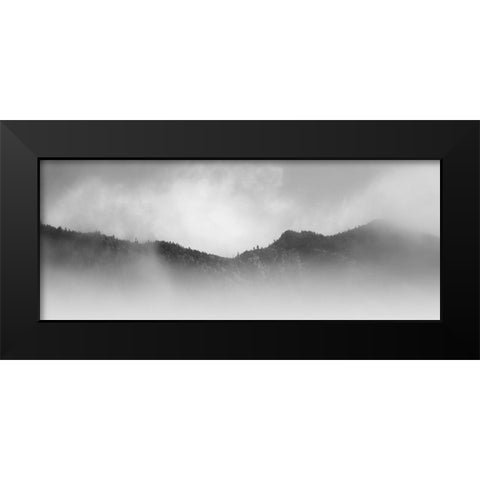 Smoky Mountain Mood Black Modern Wood Framed Art Print by Bell, Nicholas