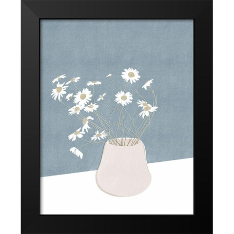 Daisy Still Life Black Modern Wood Framed Art Print by Beeh, Katie