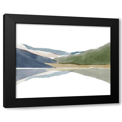 Landscape No. 3 Black Modern Wood Framed Art Print with Double Matting by Beeh, Katie