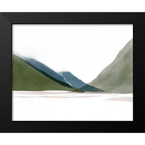 Landscape No. 4 Black Modern Wood Framed Art Print by Beeh, Katie