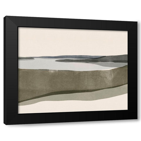 Landscape No. 6 Black Modern Wood Framed Art Print by Beeh, Katie